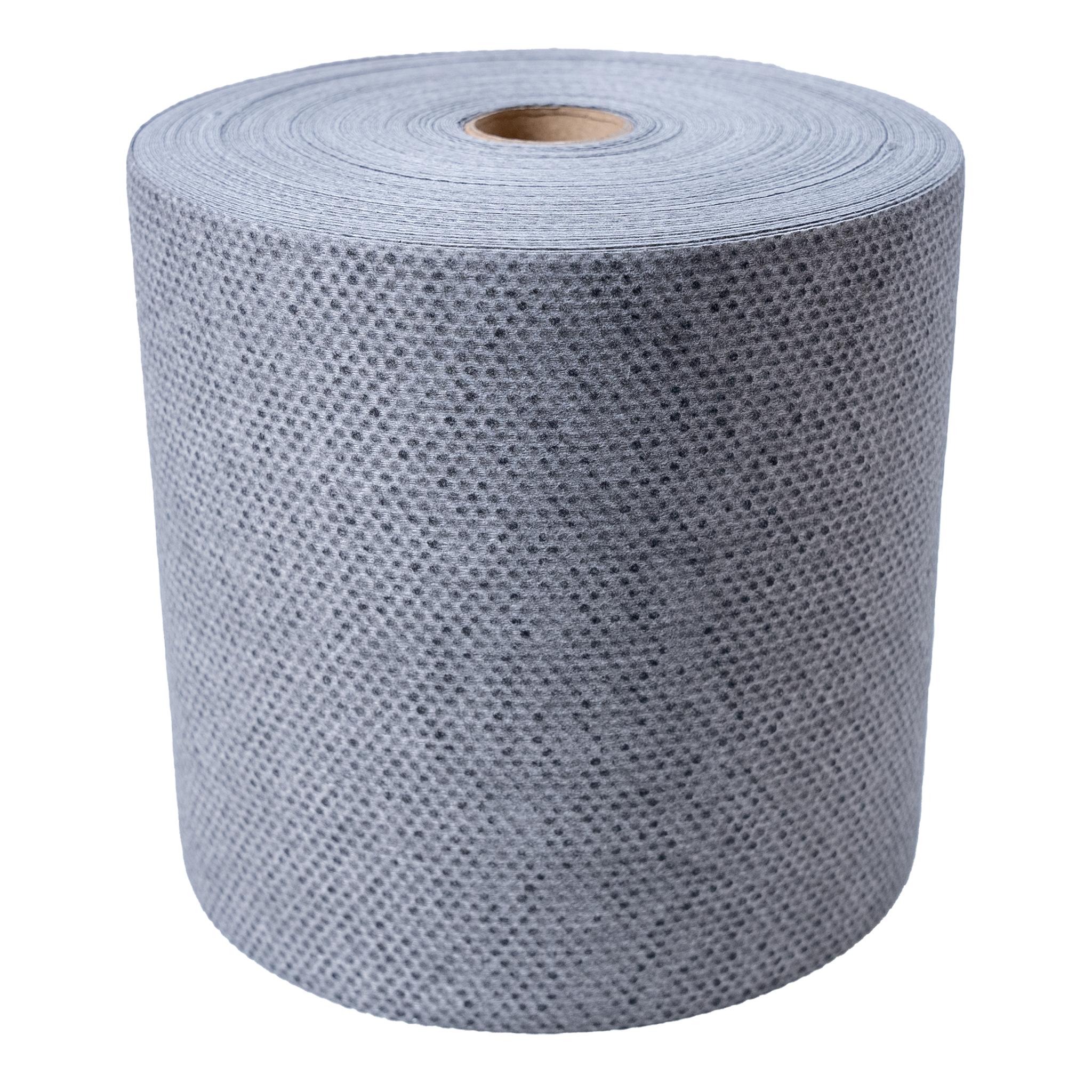Thick grey roll of towels